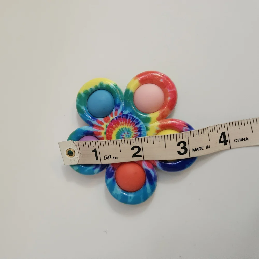 Tie-Dye Fidget Spinner & Pop It Toy
